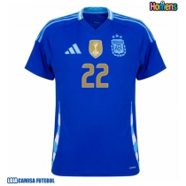 Camisa de Futebol Argentina Lautaro Martinez #22 Equipamento Secundário Copa America 2024 Manga Curta